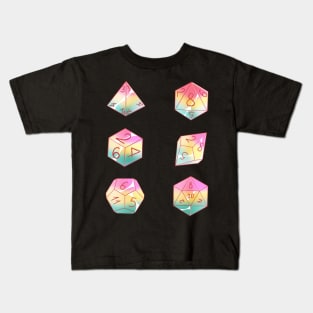 Pastel pan sexual dice set Kids T-Shirt